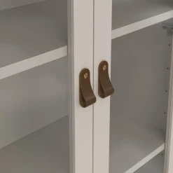 Vitrinekast Dallas Taupe - 79x199x33 cm