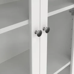 Vitrinekast Dallas Wit - 79x199x33 cm