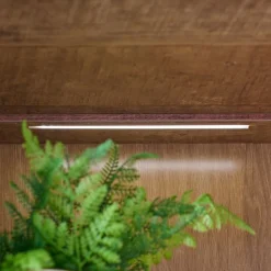 Vitrinekast Zwanenburg Zwart - 67x212x48 cm