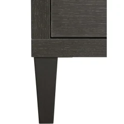 Vitrinekast Zwanenburg Zwart - 125x212x48 cm