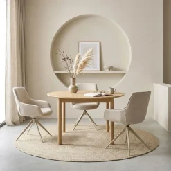 Brinker Carpets Vloerkleed Bellano ST Crème - Ø 200 cm