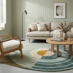 Brinker Carpets Vloerkleed Fano Girare Groen - Ø 200 cm