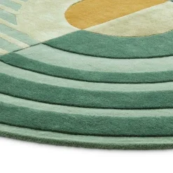 Brinker Carpets Vloerkleed Fano Girare Groen - Ø 200 cm