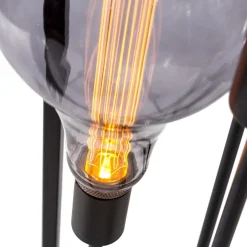 Vloerlamp Gable Zwart - 3 x E27 - 160 cm hoog