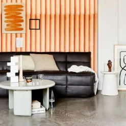 VTwonen Bijzettafel Button Wit - Ø 35 cm