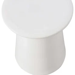 VTwonen Bijzettafel Button Wit - Ø 35 cm