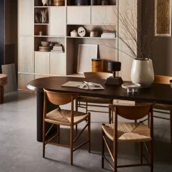 VTwonen Eettafel Ellips Bruin - 240x90 cm
