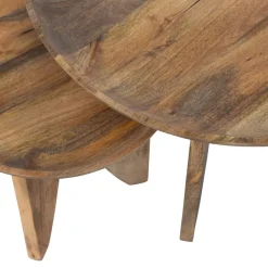 VTwonen Salontafel High Heels Naturel - set 2 stuks