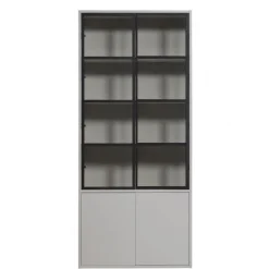 VTwonen Vitrinekast Basic Mist - 101x230x40 cm