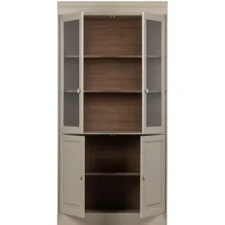 VTwonen Vitrinekast Chow Greige - 105x215x40 cm