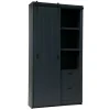 VTwonen Wandkast Barn Zwart - 122x230x37 cm