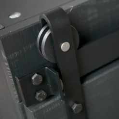 VTwonen Wandkast Barn Zwart - 122x230x37 cm