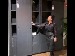 VTwonen Wandkast Barn Zwart - 122x230x37 cm