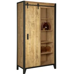 Wandkast Tilburg Naturel - 109x190x45 cm