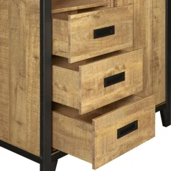 Wandkast Tilburg Naturel - 109x190x45 cm