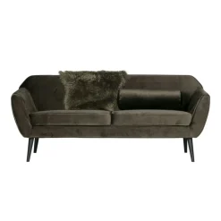 WOOOD 2,5 Zitsbank Rocco Donkergroen