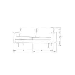 WOOOD 2,5 Zitsbank Rodeo Groen