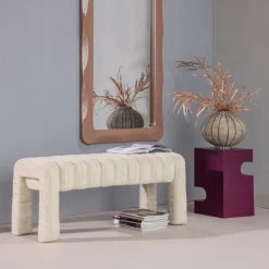 WOOOD Bank Frex Beige - 110x43 cm