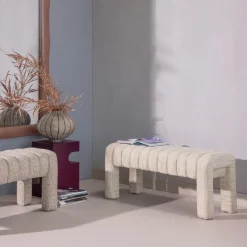 WOOOD Bank Frex Beige - 110x43 cm