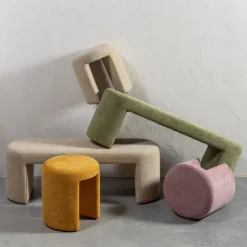 WOOOD Bank Jacob Beige - 130x46 cm