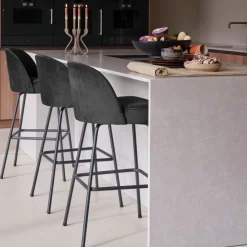 WOOOD Barkruk Vogue Zwart - 80 cm