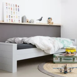 WOOOD Bed Dennis Grijs - 90x200 cm