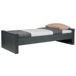 WOOOD Bed Dennis Staalgrijs - 90x200 cm