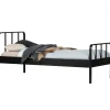 WOOOD Bed Mees Zwart - 90x200 cm
