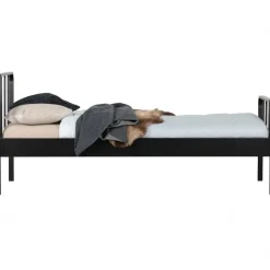 WOOOD Bed Mees Zwart - 90x200 cm