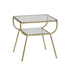 WOOOD Bijzettafel Amazing Goud - 47x40 cm