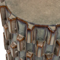 WOOOD Bijzettafel Axu Grijsblauw - Ø 35 cm