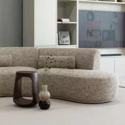 WOOOD Bijzettafel Bayo Walnoot - Ø 33 cm