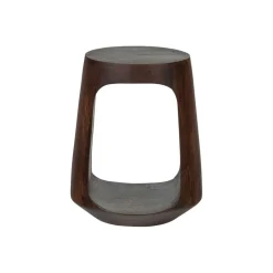 WOOOD Bijzettafel Bayo Walnoot - Ø 33 cm