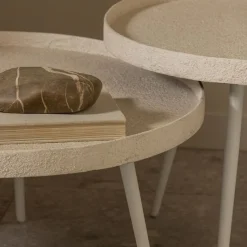 WOOOD Bijzettafel Bounds Beige - Ø 74 cm