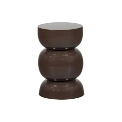 WOOOD Bijzettafel Breno Donkerbruin - Ø 30 cm