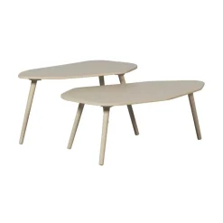 WOOOD Bijzettafel Davina Dust - set 2 stuks