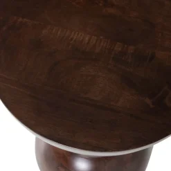 WOOOD Bijzettafel Emel Donkerbruin - Ø 46 cm