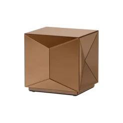 WOOOD Bijzettafel Glintz Bruin - 40x40 cm