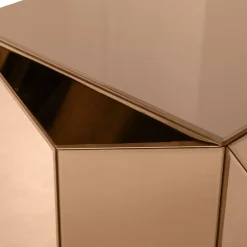 WOOOD Bijzettafel Glintz Bruin - 40x40 cm