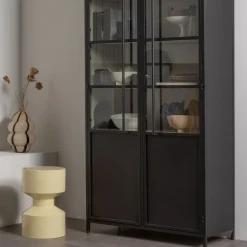 WOOOD Bijzettafel Hidde Geel - Ø 30 cm