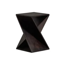 WOOOD Bijzettafel Ikem Donkerbruin - 41x41 cm