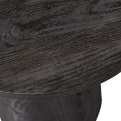 WOOOD Bijzettafel Maan Donkerbruin - Ø 40 cm