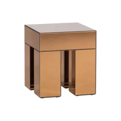 WOOOD Bijzettafel Mirrox Bruin - 45x45 cm