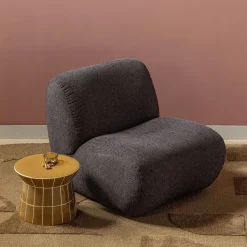 WOOOD Bijzettafel Plu Honinggeel - Ø 38 cm