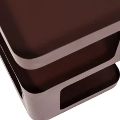 WOOOD Bijzettafel Riv Paars / Bruin - 35x35 cm