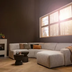 WOOOD Bijzettafel Samson Donkerbruin - Ø 37 cm