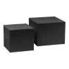 WOOOD Bijzettafel Sanne Zwart - set 2 stuks