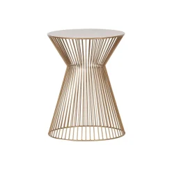 WOOOD Bijzettafel Suus Goud - Ø 35 cm