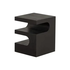 WOOOD Bijzettafel Toma Zwart - 40x40 cm