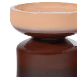 WOOOD Bijzettafel Tumo Paars / Bruin - Ø 35 cm